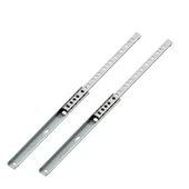 Teleskopik İnce Bilyeli Bilyalı Dolap Çekmece Rayı Sürgüsü Metal En 1.7 cm 17 mm Uzunluk 34.2 cm - 2