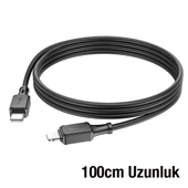 HOCO X101 27W Type-C to iPhone Lightning Hızlı Şarj ve Data Kablosu (Siyah) - 4