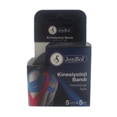 Jenbol Kinesiology Tape Ağrı Bandı 5 cm x 5 m - Siyah - 1