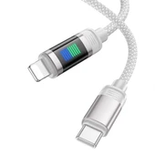 HOCO U126 Lantern 100W Type-C to iPhone Lightning Hızlı Data ve Şarj Kablosu (Gri) - 2