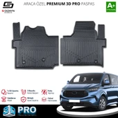 S-Dizayn Ford Tourneo Custom 3D Pro Havuzlu Paspas 2024 Üzeri A+ Kalite thumbnail 1
