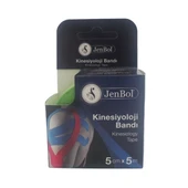Jenbol Kinesiology Tape Ağrı Bandı 5 cm x 5 m - Yeşil - 1