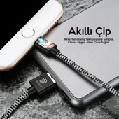 Dux Ducis K-One Cable iPhone Lightning Usb Şarj Kablosu 1 Metre (Siyah) - 2