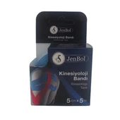 Jenbol Kinesiology Tape Ağrı Bandı 5 cm x 5 m - Mavi - 1