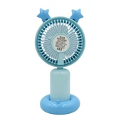 bigmate Mini El Fanı Taşınabilir Serinletici Işıklı Şarjlı Vantilatör 2 Kademeli Hız Ayarı YM88178 - 8