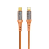 Nettech NT-DC35 30W Plastik 100 Cm Type-C To Lightning Şarj ve Data Kablosu (Turuncu) - 1