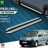 S-Dizayn Renault Kangoo 2 OEM Still Pro V1 Aluminyum Yan Basamak 193 Cm 2008-2020 thumbnail 1