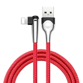 Baseus Mvp İPhone İçin Mobil Oyuncu Usb Şarj Kablosu 1 Metre (Kırmızı) - 1