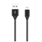 İPhone 14-13-12 11 3.0A Hızlı Halat Usb Şarj Kablosu 1 Metre (Siyah) - 1