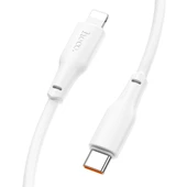 HOCO X93 Force 20W Type-C to iPhone Lightning-C Ultra Hızlı Şarj ve Data Kablosu (Beyaz) - 1