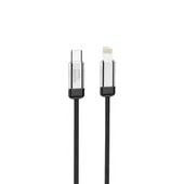 Nettech NT-DC46 30W Plastik 100 Cm Type-C To Lightning Şarj ve Data Kablosu (Siyah) - 1