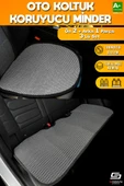 S-Dizayn Oto Koltuk Koruyucu Alt Minder Füme Universal 2+1 Parça Ön Arka A+ Kalite thumbnail 1
