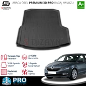 S-Dizayn Skoda Octavia 3D Pro Bagaj Havuzu 2013-2017 A+ Kalite thumbnail 1