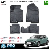 S-Dizayn Hyundai Bayon 3D Pro Havuzlu Paspas 2021 Üzeri A+ Kalite thumbnail 1