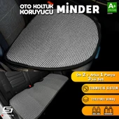 S-Dizayn Oto Koltuk Koruyucu Alt Minder Füme Universal 2+1 Parça Ön Arka A+ Kalite thumbnail 2
