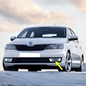 Skoda Rapid 2013-2016 Ön Sol Sis Farı Krom Tip 5JA941701 - 1