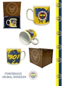 Fenerbahçe Lisanslı Kupa Orijinal Mug Hediye Ahşap Kutulu - 1