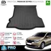 S-Dizayn Renault Symbol 3D Pro Bagaj Havuzu 2013 Üzeri A+ Kalite thumbnail 1