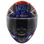 LS2 RAPID 2 MEMPHIS KIRMIZI-MAVİ KASK thumbnail 3