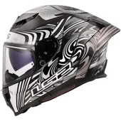 LS2 DRAGON KARBON ENTHUM SİYAH-GRİ KASK - 2