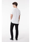 Lee Erkek Regular Fit Grafik Baskılı Beyaz Tişört ML65QAI12 thumbnail 4