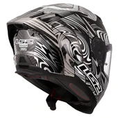 LS2 DRAGON KARBON ENTHUM SİYAH-GRİ KASK - 3