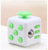 Fidget Cube-Yeni Nesil Stres Küpü Stres Oyuncağı Hand Game Yeşil - Beyaz - 2