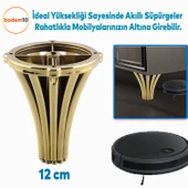 (4 ADET) İstanbul 12 cm Gold Altın Mobilya Kanepe Koltuk Tv Ünitesi Konsol Ayağı Ayak Ayakları thumbnail 4