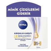 NIVEA KIRIŞIKLIK KARŞITI+NEMLENDİRİCİ KREM 35+ YAŞ 50ML-GÜNDÜZ - 1