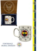 Fenebahçe Lisanslı Kupa FB Logolu Mug Hediye Ahşap Kutulu - 1