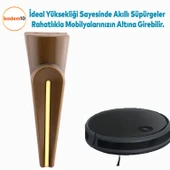 (4 ADET) Nota Ceviz 19 Cm Mobilya Kanepe Tv Ünitesi Koltuk Ayağı Ayakları Ahşap Desenli - 5