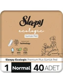 Sleepy Ecologic Premium Plus Boy 1 Normal Günlük Ped 40'lı - 1