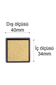 Gold Mürekkepli Baskı Pedi 40*40mm Çabuk Kuruyan Su Bazlı - 2