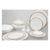 Mikasa Moor Michell Gold 74 Parça Bone China Yemek Seti - 1