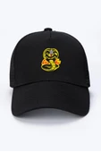 Cobra Kai Logo Siyah Fileli Şapka - 1
