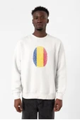 Romania Fingerprint Beyaz Erkek 2ip Sweatshirt thumbnail 1