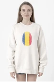 Romania Fingerprint Beyaz Kadın 2ip Sweatshirt thumbnail 1