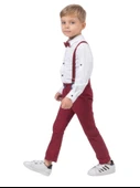 YAPRAK DESENLİ GÖMLEKLİ SALOPET ERKEK TAKIM - 6