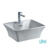 LENA TEZGAH ÜSTÜ ÇANAK LAVABO E-5049 BEYAZ - 1