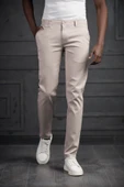 Slimfit Küçük Armürlü Yazlık Pamuklu Gabardin  Pantolon - 12