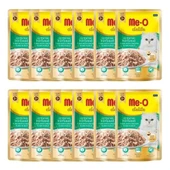 Me-O Delite Pouch Tavuk Etli ve Ton Balıklı Yetişkin Kedi Yaş Maması 70 Gr x 12 Adet - 1