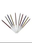 Burgulu Pasta Mumu Karışık Renkli  10 Lu 12 cm - 1