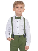 YAPRAK DESENLİ GÖMLEKLİ SALOPET ERKEK TAKIM - 11