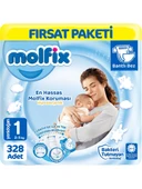 Molfix 1 Numara Yenidoğan 328'li Bebek Bezi - 1