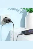 Hoco CS21A Rich 18W USB 3.0 QC Çıkışlı Ekstra USB to Type-C Kablolu Hızlı Şarj Aleti thumbnail 3