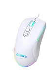 Claw's Titan X1 12800 Dpi Wide RGB Özel ABS Doku & Claw's Reflex Örgü Kablolu Gaming Mouse - Beyaz - 3