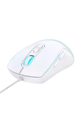 Claw's Titan X1 12800 Dpi Wide RGB Özel ABS Doku & Claw's Reflex Örgü Kablolu Gaming Mouse - Beyaz - 5