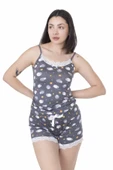 Looksense Kadın Dantelli Şortlu Pijama Takım 03010 thumbnail 1