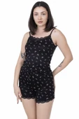 Looksense Kadın Dantelli Şortlu Pijama Takım 03011 - 2