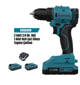 CatPower 4213 Kömürsüz Akülü Vidalama 45 Nm 10 Mm 20V Li-ion 2 Adet 2.0 Ah Akü - 1